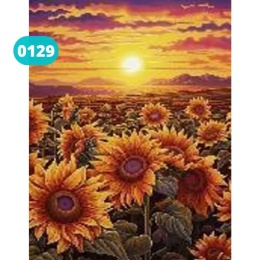 Haft Diamentowy Mozaika Wyklejanka 30x40cm Diamond Painting Kwiaty Krajobraz