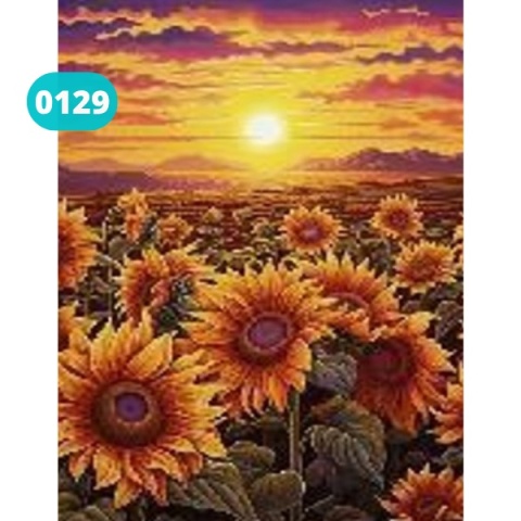 Haft Diamentowy Mozaika Wyklejanka 30x40cm Diamond Painting Kwiaty Krajobraz