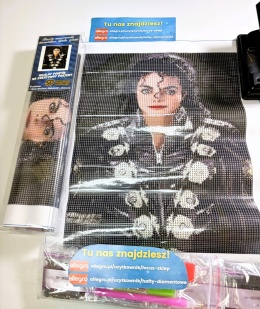 Haft Diamentowy Mozaika Wyklejanka 30x40cm Diamond Painting Michael Jackson