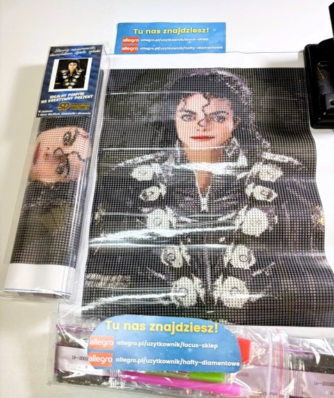 Haft Diamentowy Mozaika Wyklejanka 30x40cm Diamond Painting Michael Jackson
