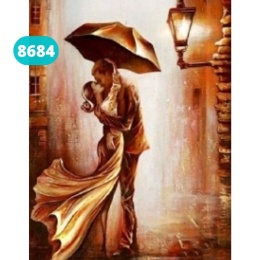 Haft Diamentowy Mozaika Wyklejanka 30x40cm Diamond Painting Para Zakochanych