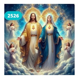 Haft Diamentowy Mozaika Wyklejanka 30x40cm Diamond Painting Jezus Maryja