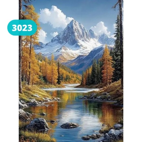 Haft Diamentowy Mozaika Wyklejanka 30x40cm Diamond Painting Krajobraz Góry