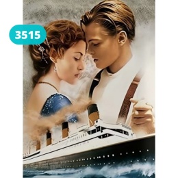 Haft Diamentowy Mozaika Wyklejanka 30x40cm Diamond Painting Titanic Statek