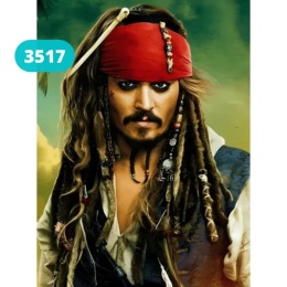 Haft Diamentowy Mozaika Wyklejanka 30x40cm Piraci Z Karaibów Johnny Depp