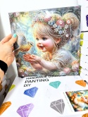 Haft Diamentowy Na Twardym Płótnie 7D Diamond Painting Mozaika Dla Dzieci