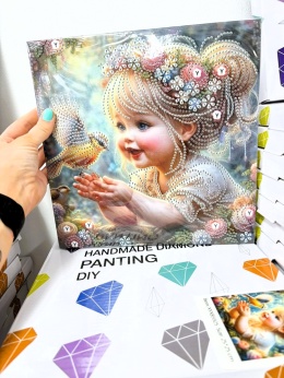 Haft Diamentowy Na Twardym Płótnie 7D Diamond Painting Mozaika Dla Dzieci