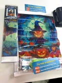 Haft Diamentowy Mozaika Wyklejanka 30x40cm Diamond Painting Halloween Dynia
